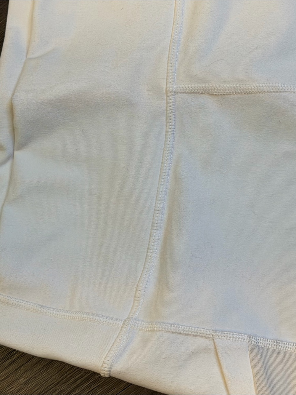 Fabletics Cream High-Rise Athletic Shorts
